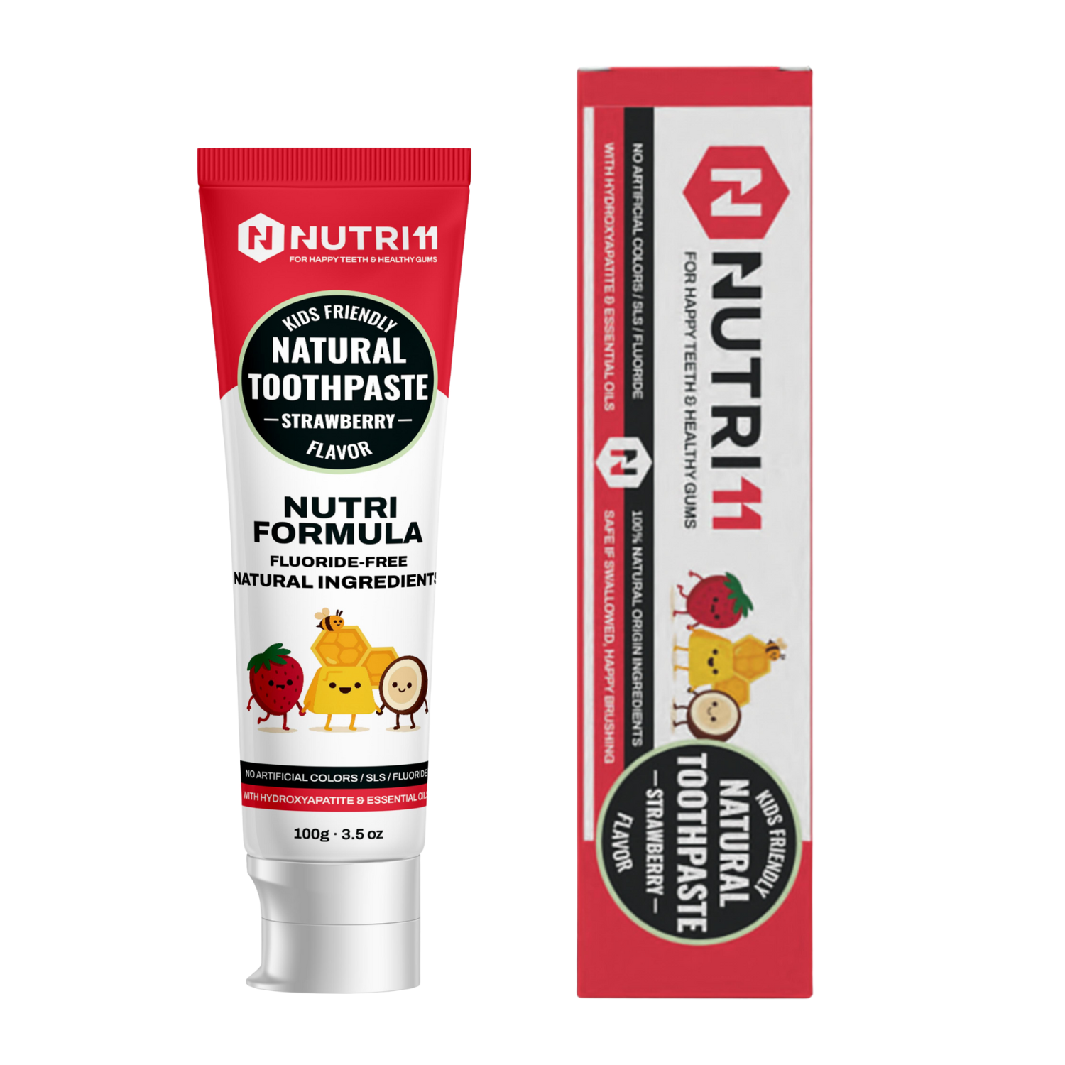 Nutri11 Kids Natural Toothpaste Strawberry Nutri11