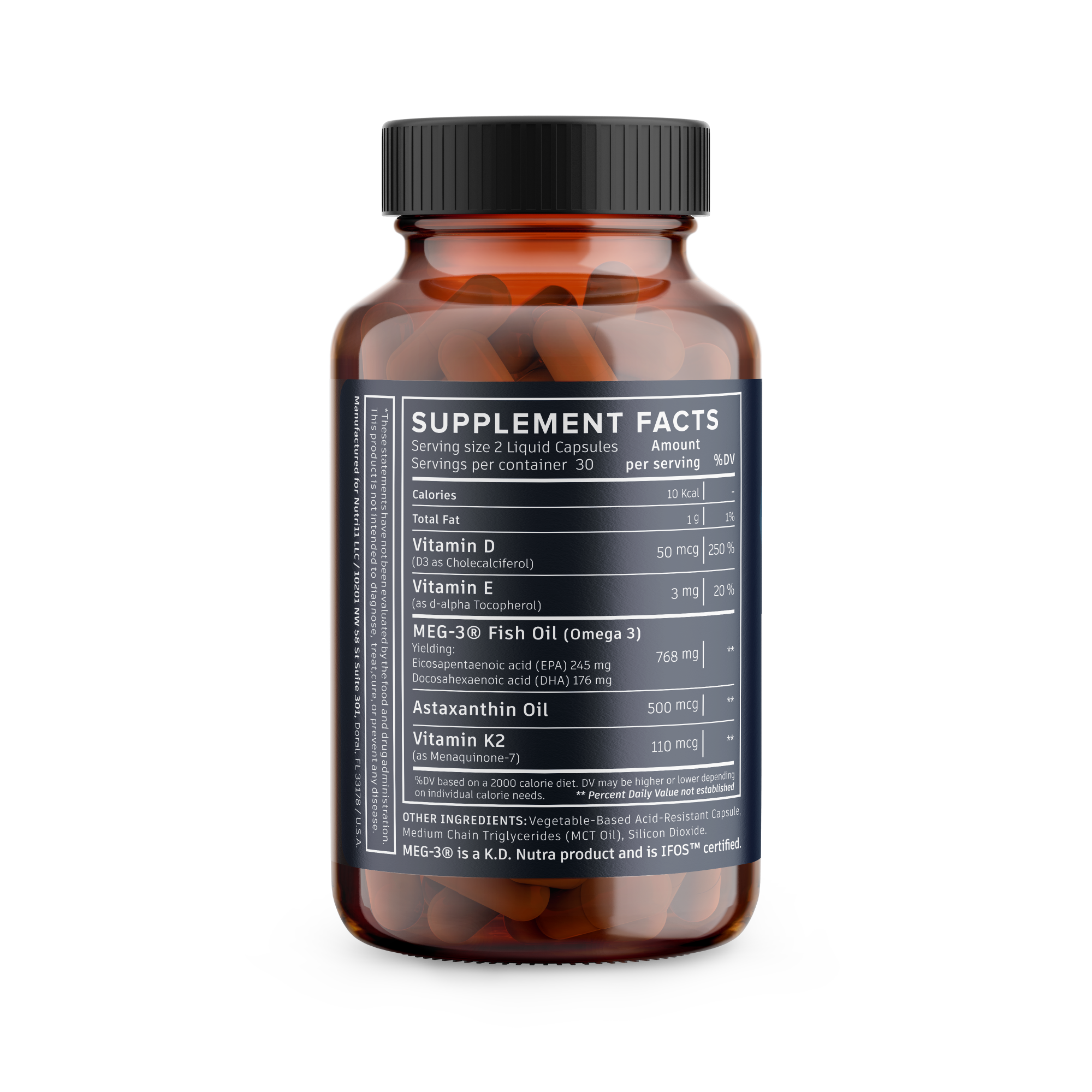 Omega 3 + D3 + K2 with Astaxanthin