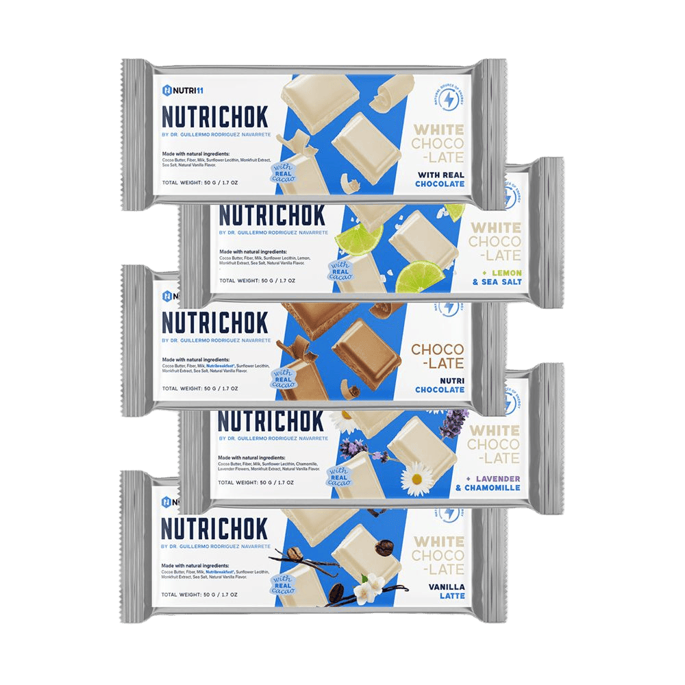 Nutrichok - White Chocolate Bars Variety Pack - Limited Edition - Nutri11