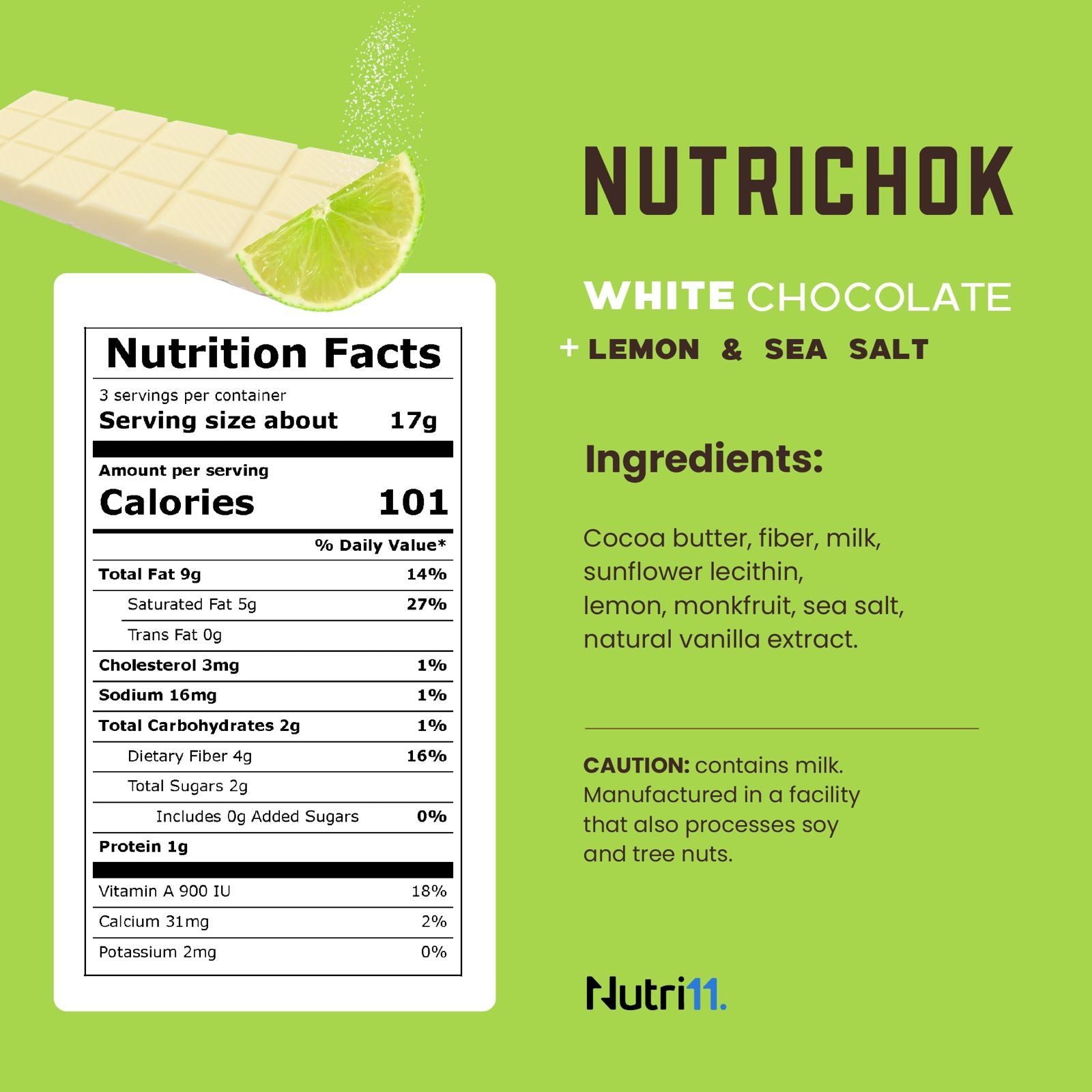 Nutrichok - White Chocolate Bars Variety Pack - Limited Edition