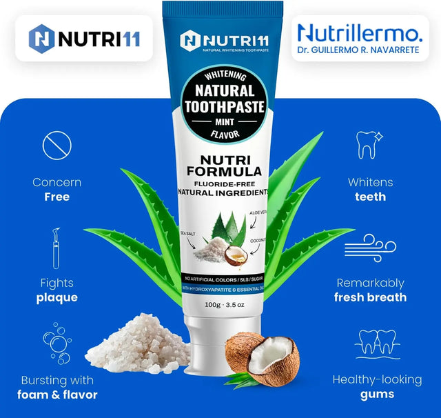 Natural Toothpaste (Fluoride Free) Nutri11