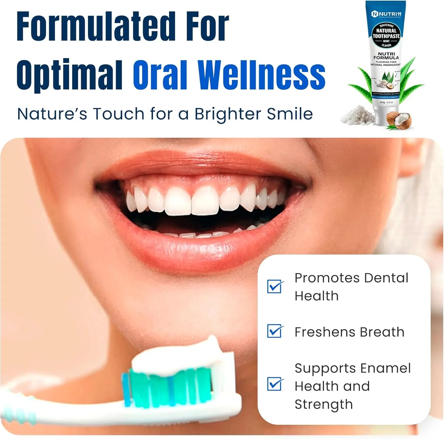 Natural Toothpaste (Fluoride Free) Nutri11
