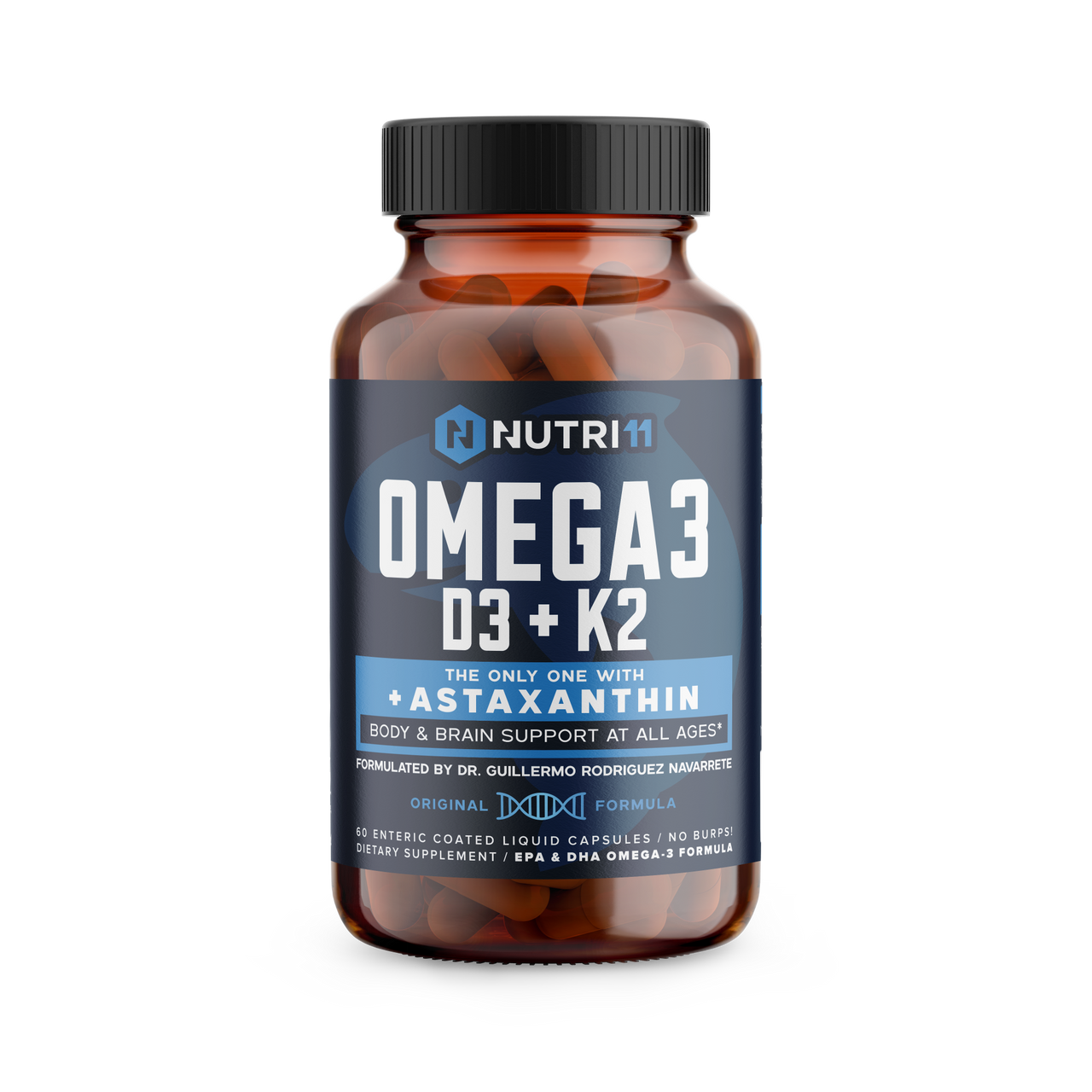Omega 3 + D3 + K2 with Astaxanthin Nutri11