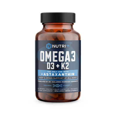 Omega 3 + D3 + K2 with Astaxanthin Nutri11