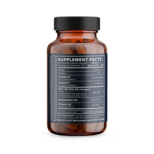 Omega 3 + D3 + K2 with Astaxanthin Nutri11