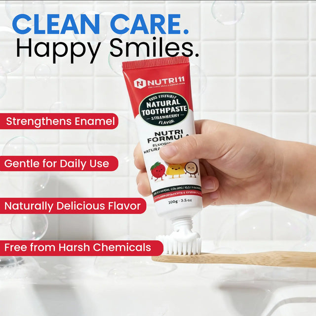 Nutri11 Kids Natural Toothpaste Strawberry Nutri11