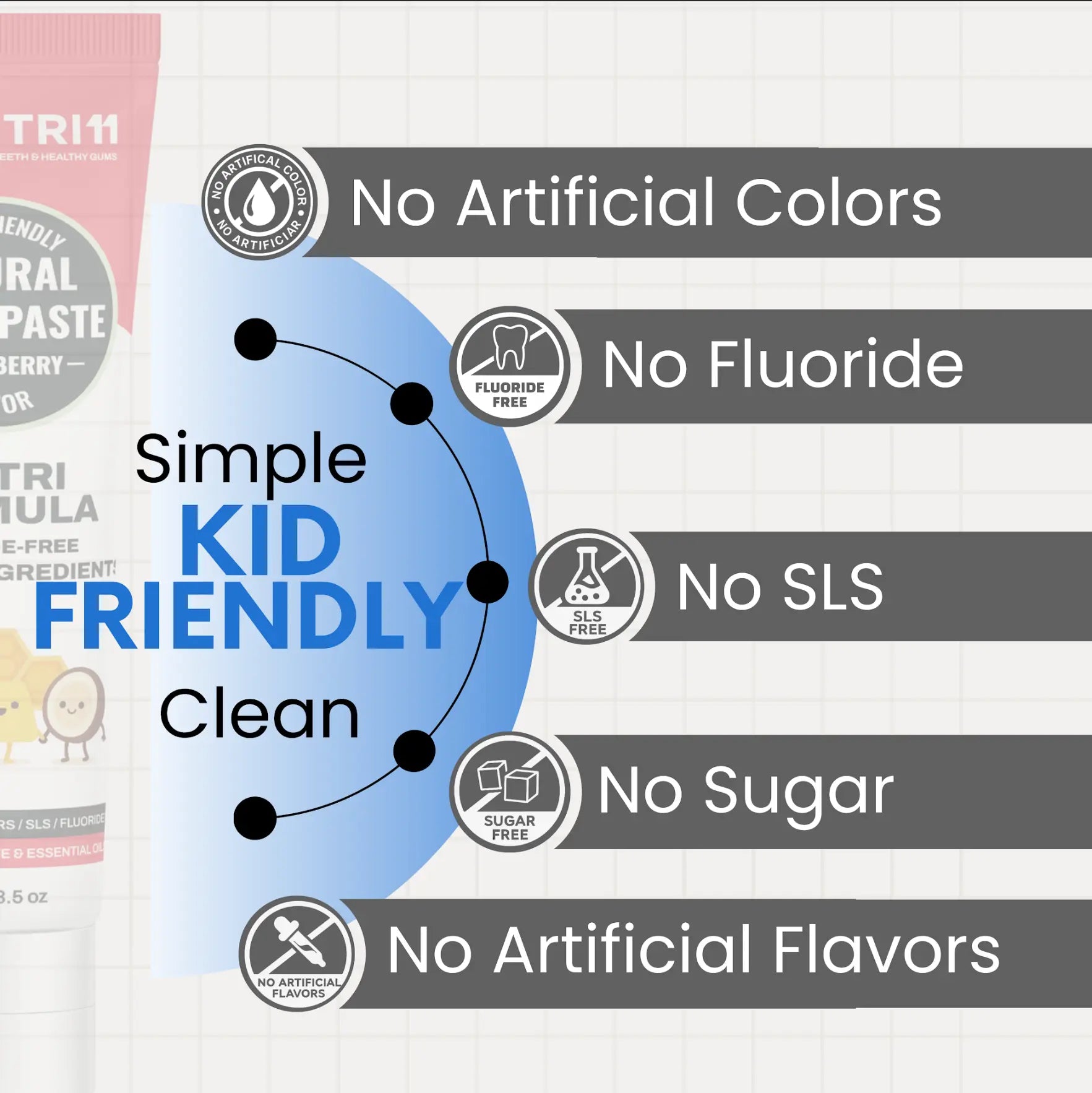 Nutri11 Kids Natural Toothpaste Strawberry Nutri11